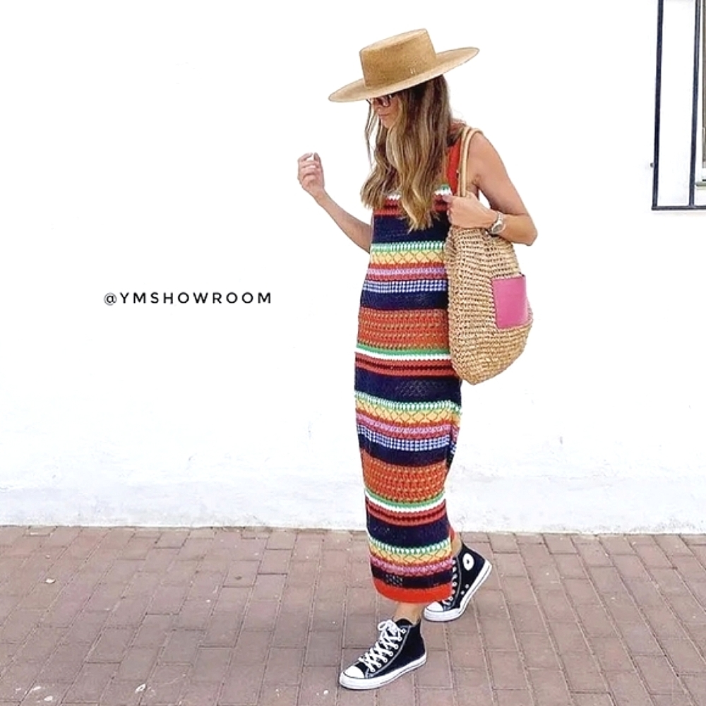 🔥Last 1🔥 MANGO Crochet knit dress